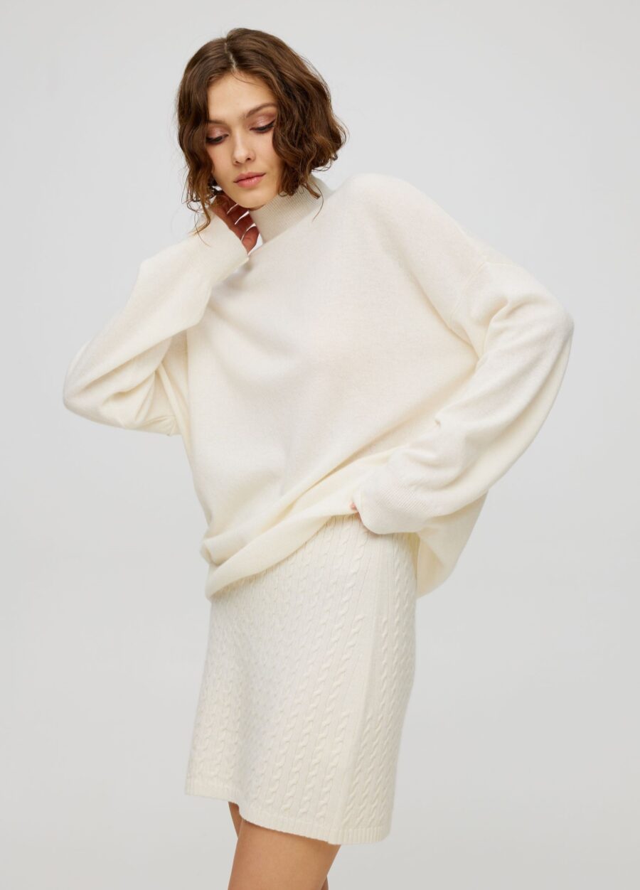 СПІДНИЦЯ МОЛОЧНА косами 4143-Осінь-Зима_Одяг_2