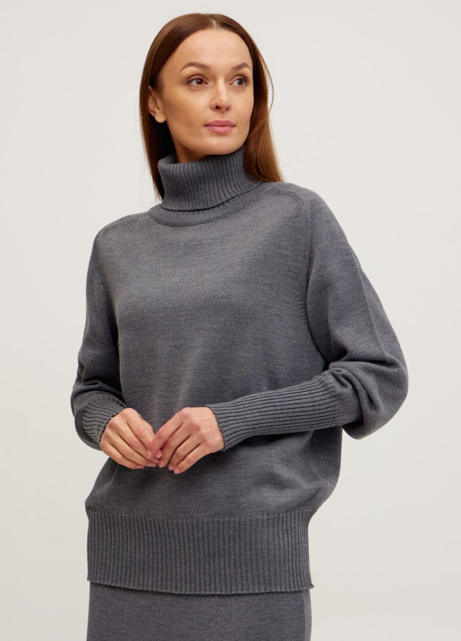 Сірий напіввоняний джемпер 1077-Колекції_Осінь-Зима_1