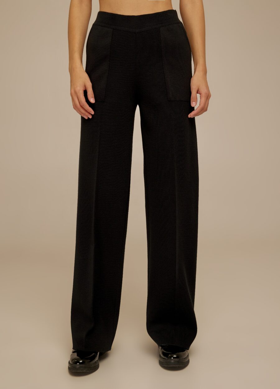 БРЮКИ ЧОРНІ прямого крою з кишенями 4075-Брюки_Колекції_1