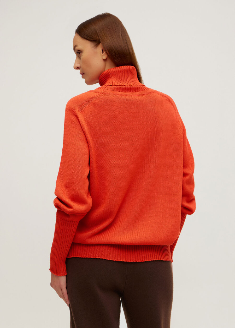 ДЖЕМПЕР ЧЕРВОНИЙ напіввоняний 1077-Колекції_Осінь-Зима_3