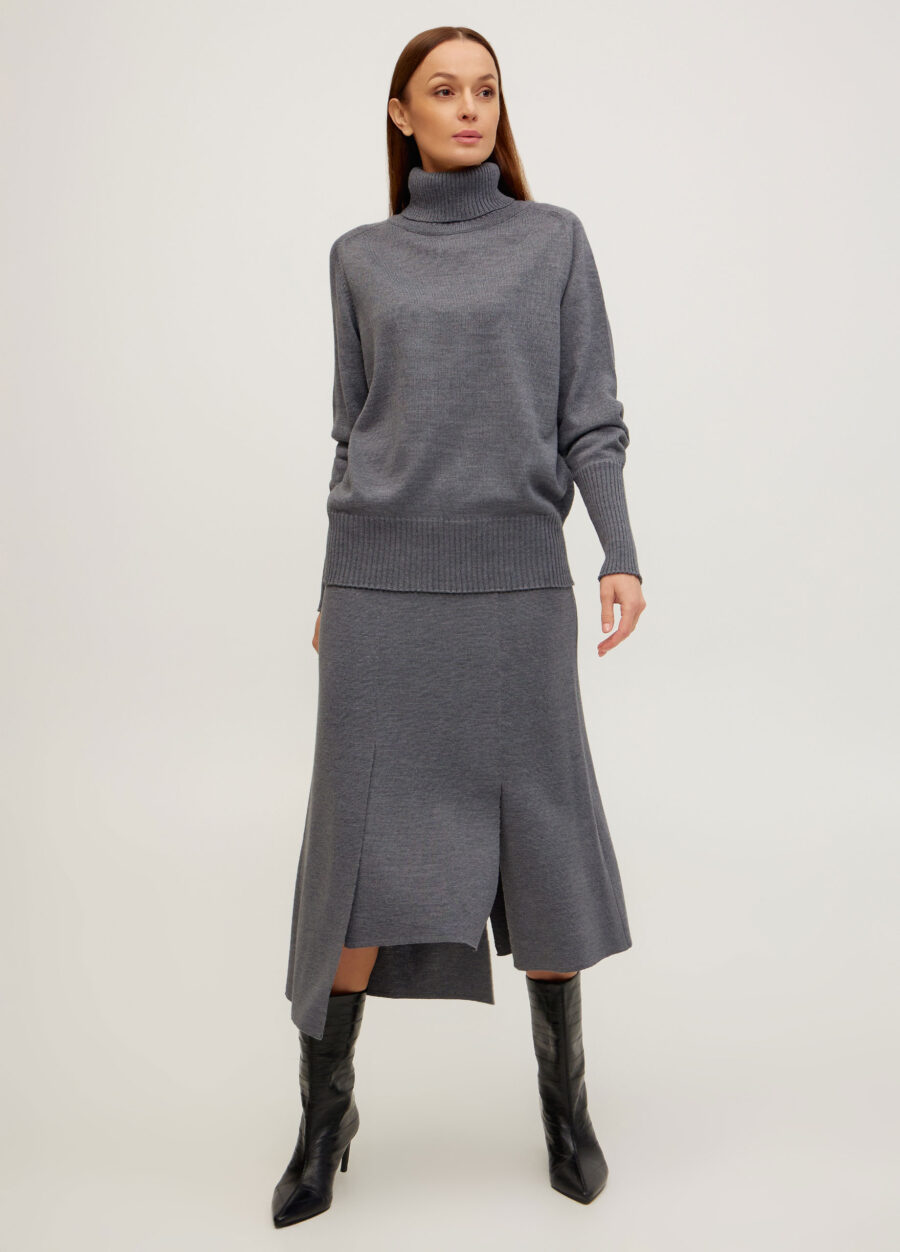 СПІДНИЦЯ СІРА з напіввовни 5096-Колекції_Осінь-Зима_7