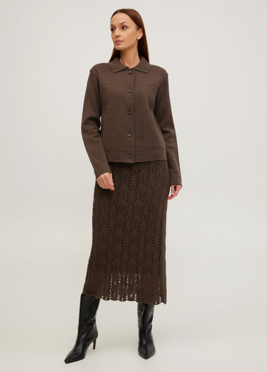 Жакет коричневый 4082-Одежда_Коллекции_6