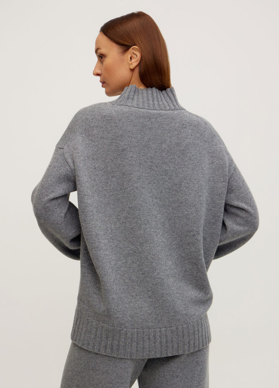 ДЖЕМПЕР ТЕМНО-СІРИЙ із вовни ягняти 5088-Колекції_Осінь-Зима_4