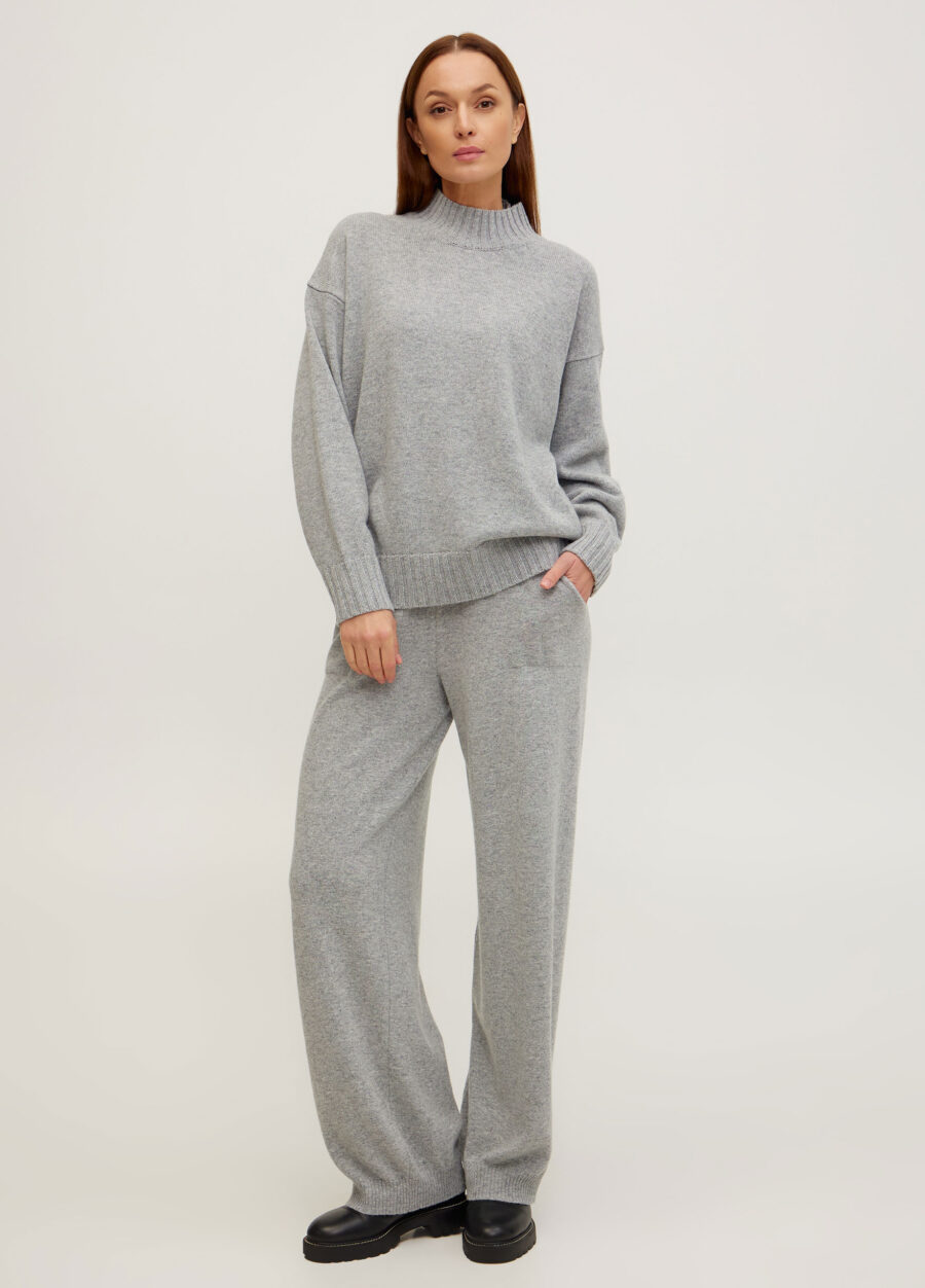 ДЖЕМПЕР світло-сірий із вовни ягняти 5088-Колекції_Осінь-Зима_4