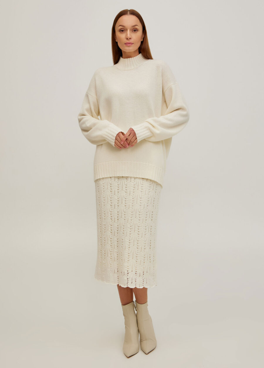 ДЖЕМПЕР МОЛОЧНИЙ із вовни ягняти 5088-Джемпери_Колекції_6