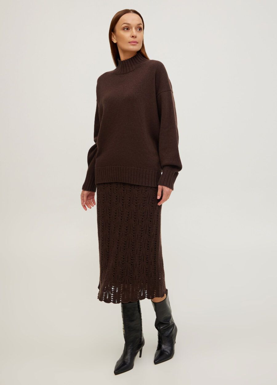 ДЖЕМПЕР ШОКОЛАД із вовни ягняти 5088-Колекції_Осінь-Зима_5