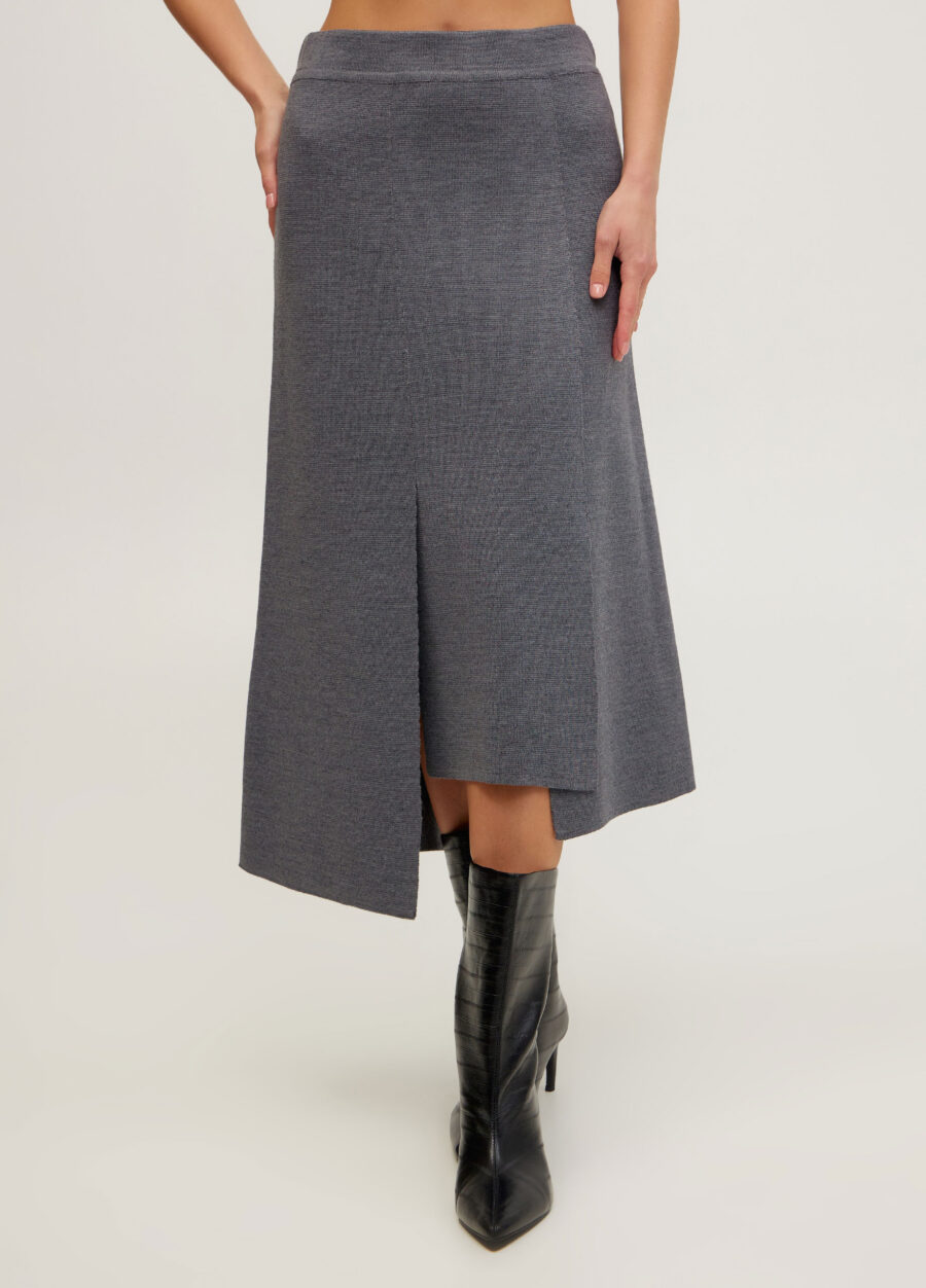 СПІДНИЦЯ СІРА з напіввовни 5096-Колекції_Осінь-Зима_5