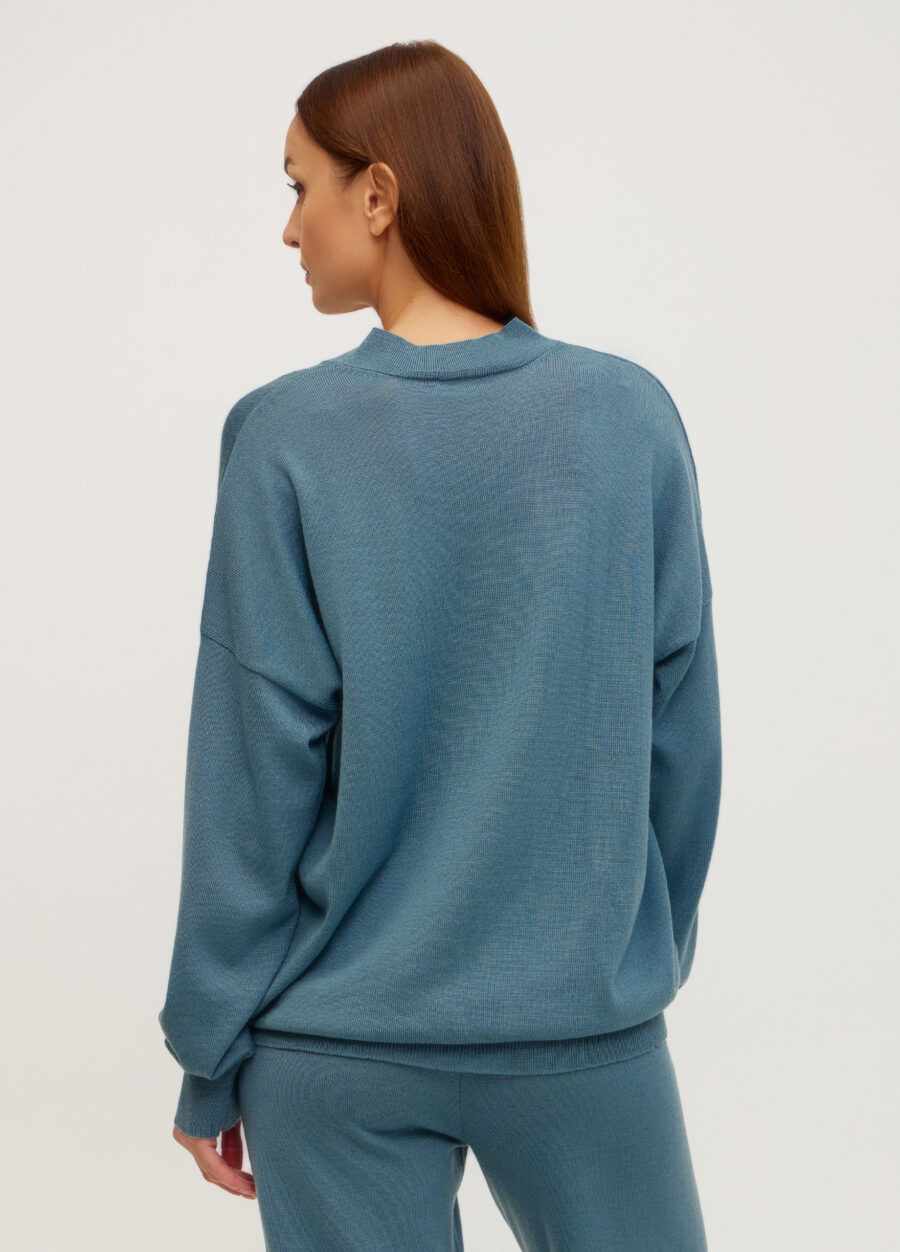 Сіро-блакитний джемпер із 100% вовни мериноса 5102-Колекції_Осінь-Зима_3