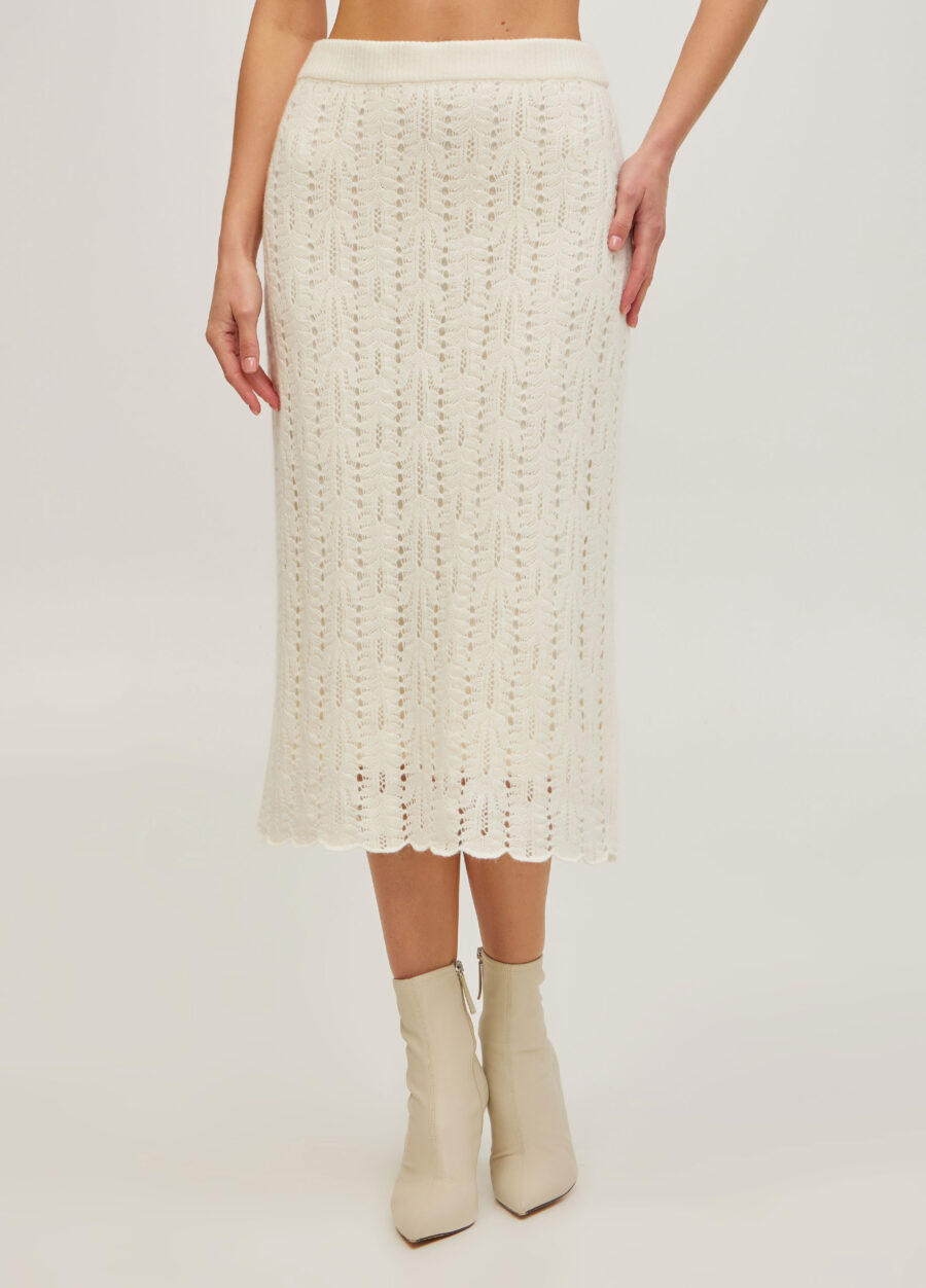ЮБКА МОЛОЧНАЯ миди с ажурным узором 5103-Одежда_Юбки_1