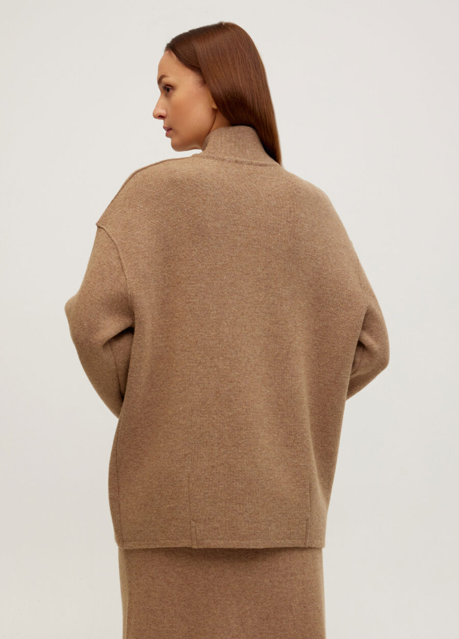 Мокко жакет из полушерсти ягненка 5108-Одежда_Коллекции_5