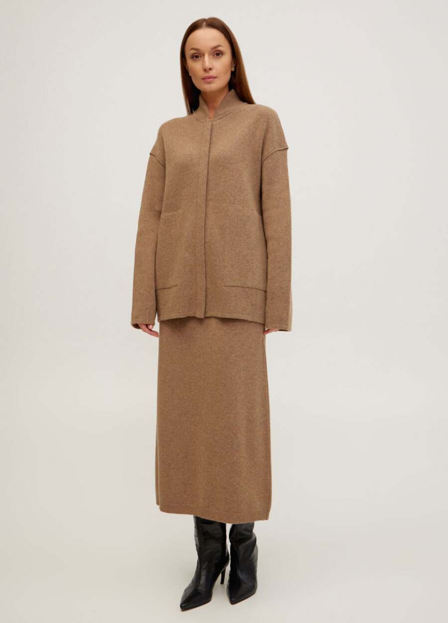 Мокко жакет из полушерсти ягненка 5108-Одежда_Коллекции_6