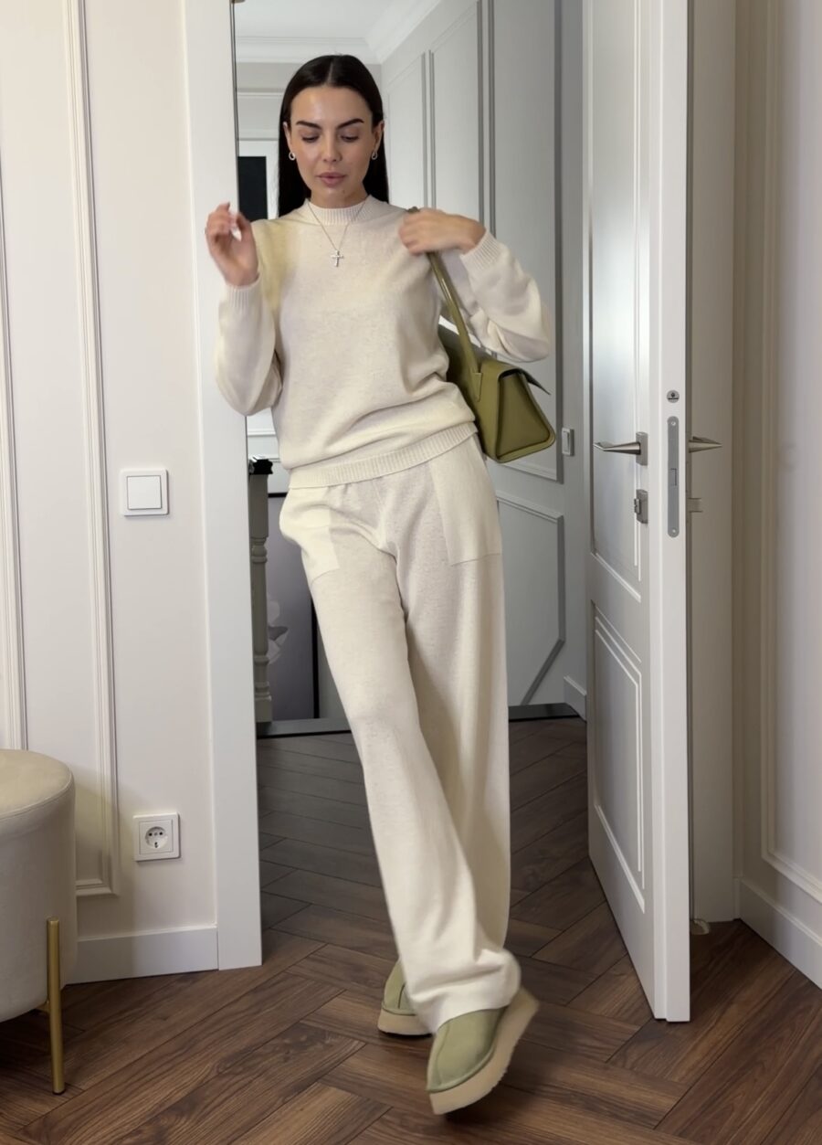 БРЮКИ МОЛОЧНІ з 100% вовни ягняти 5111-Осінь-Зима_Одяг_2