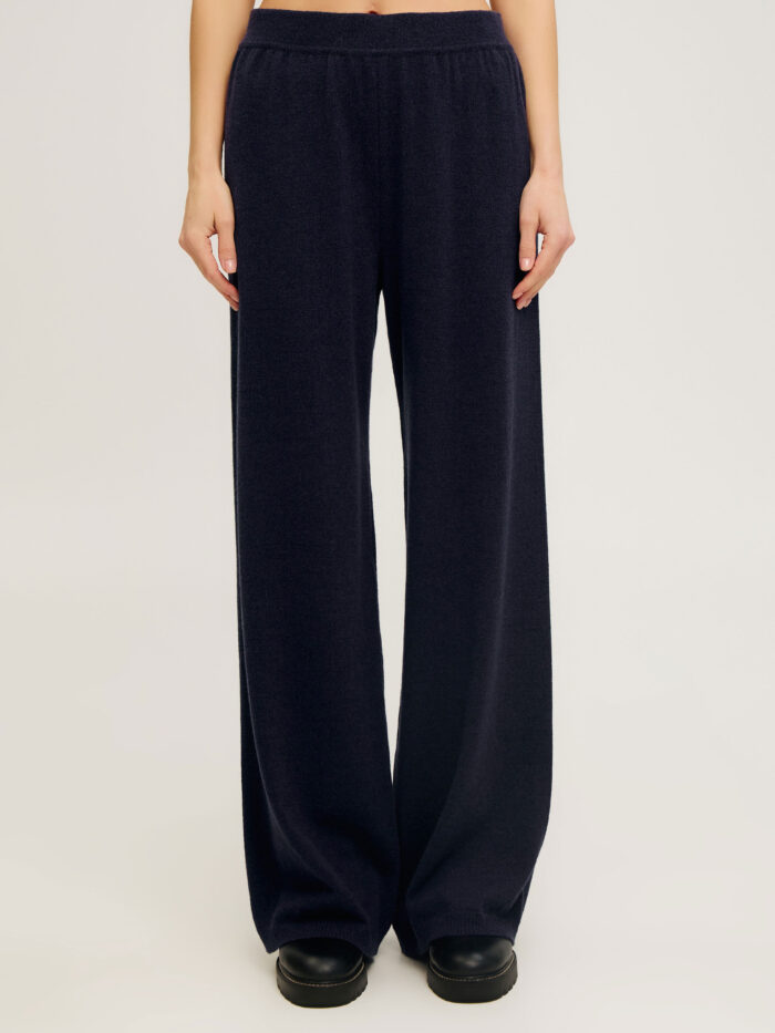СИНІ БРЮКИ із кашеміру прямого крою 3136