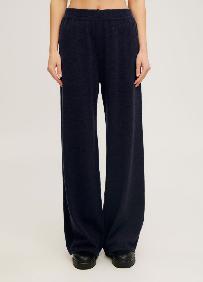 СИНІ БРЮКИ із кашеміру прямого крою 3136