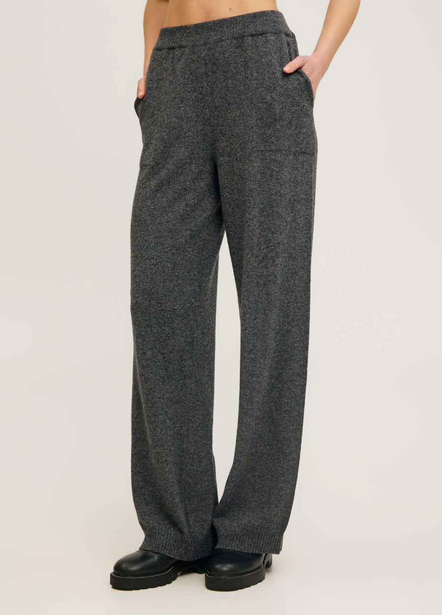 БРЮКИ АНТРАЦИТ прямого крою з кишенями 4088-Брюки_Осінь-Зима_1