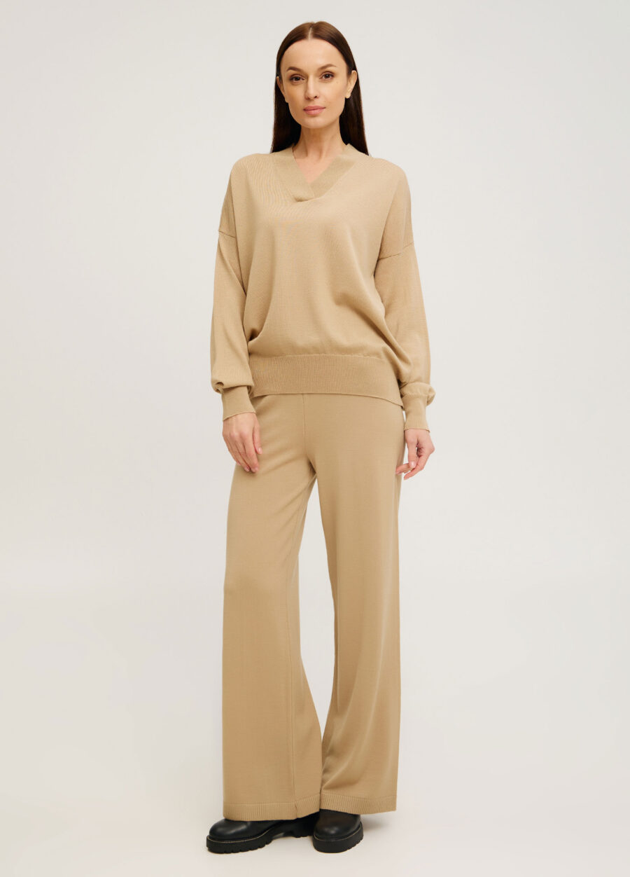 ДЖЕМПЕР БЕЖ із 100% вовни мериноса 5102-Колекції_Осінь-Зима_4