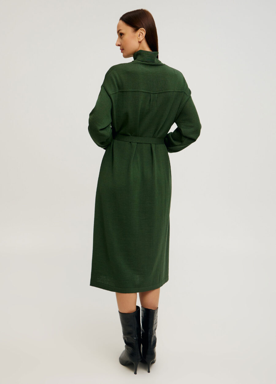 СУКНЯ ЗЕЛЕНА з кишенями під пояс 4109-Сукні_Колекції_4