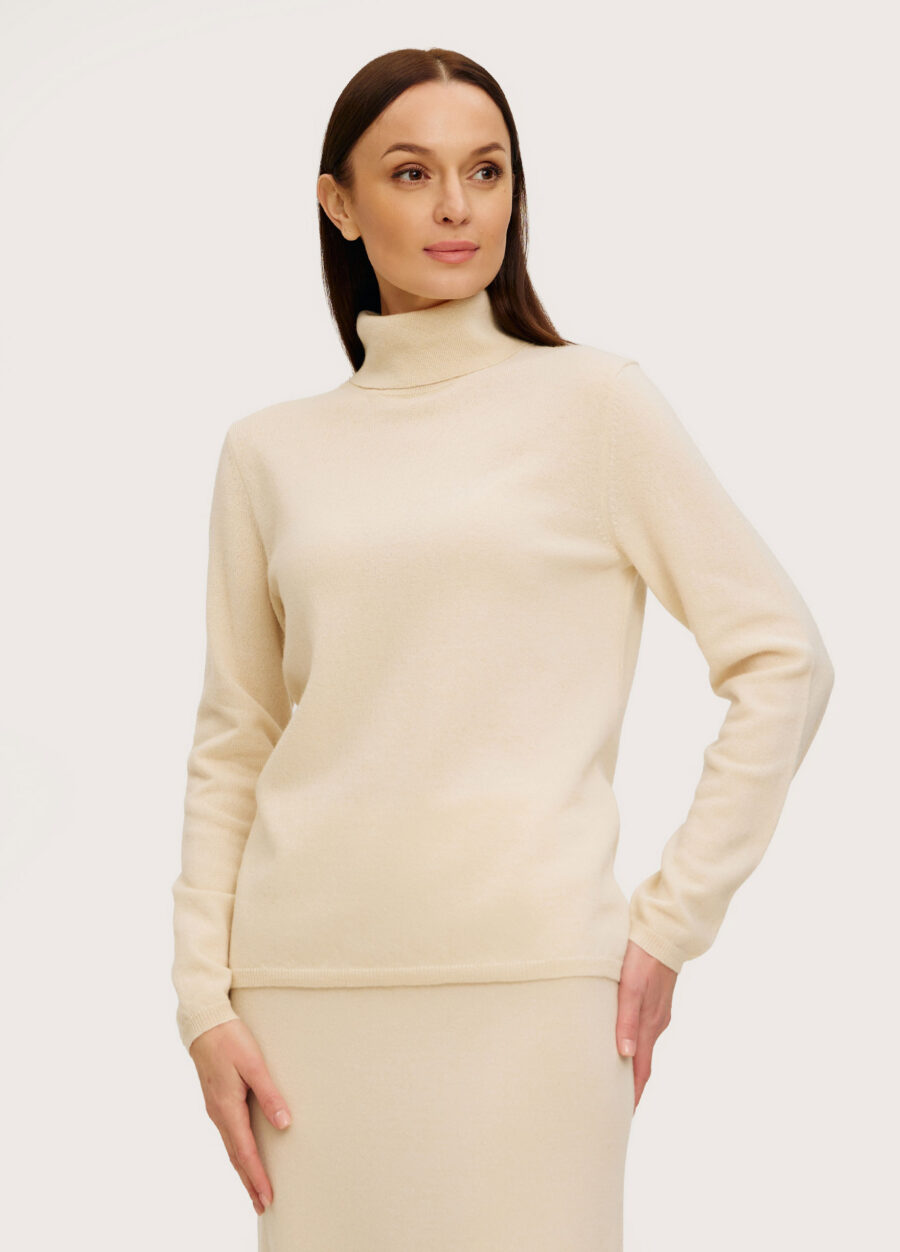 ГОЛЬФ КРЕМОВИЙ з кашеміром 5128-Гольфи_Осінь-Зима_1