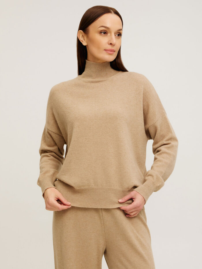 БЕЖЕВИЙ ДЖЕМПЕР з кашеміром 5131