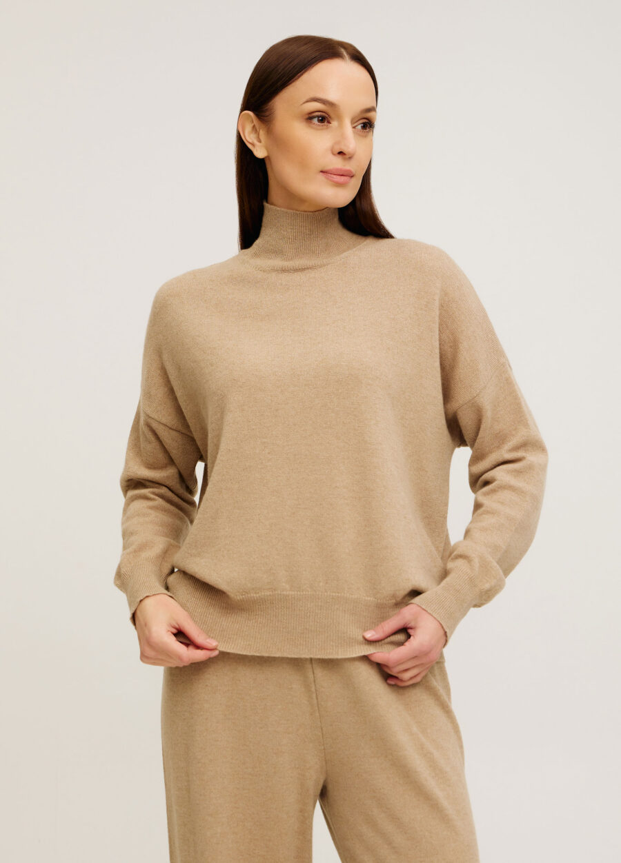 БЕЖЕВИЙ ДЖЕМПЕР з кашеміром 5131-Колекції_Осінь-Зима_1