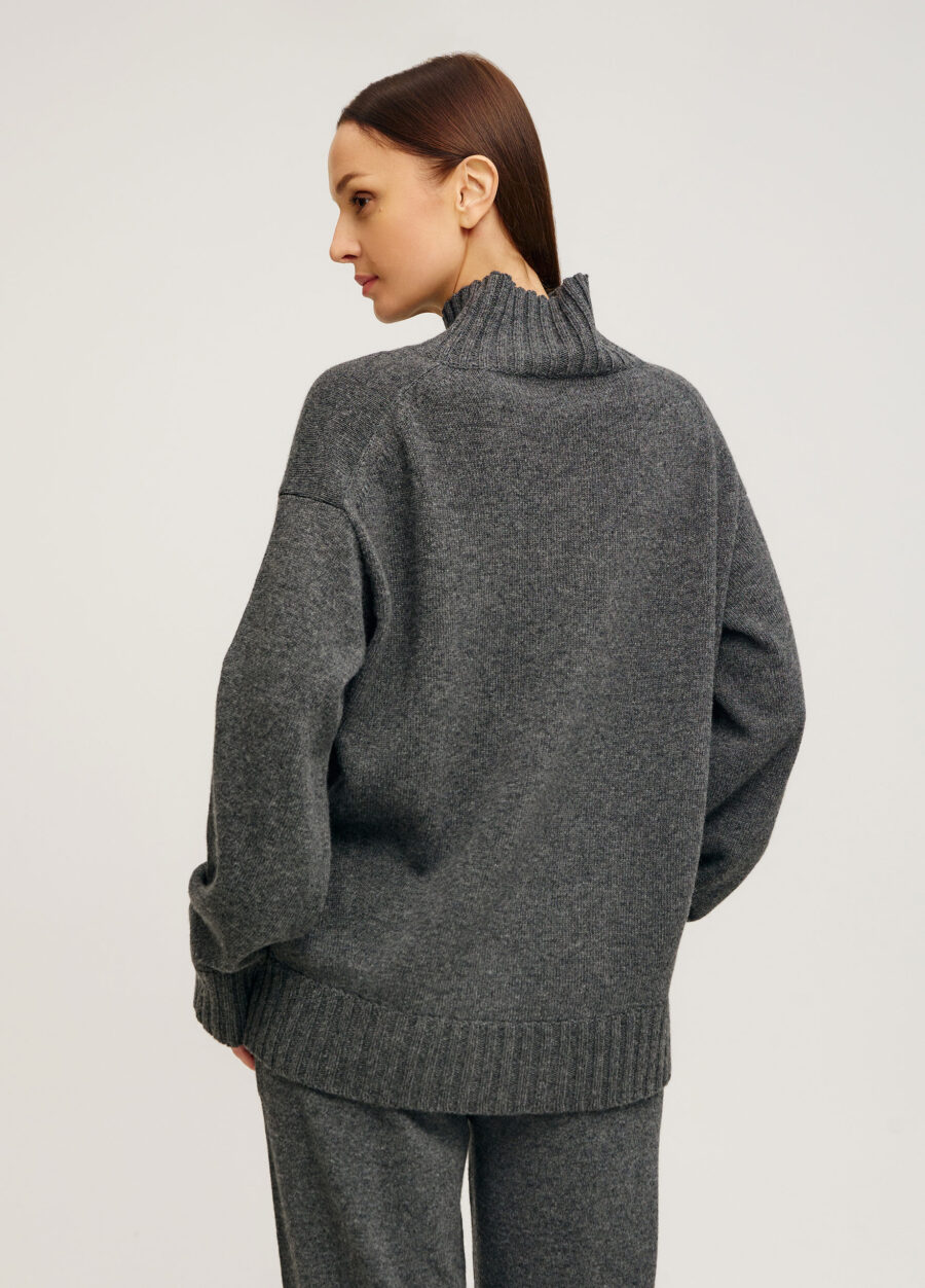 ДЖЕМПЕР АНТРАЦИТ з вовни ягняти 5135-Колекції_Осінь-Зима_4