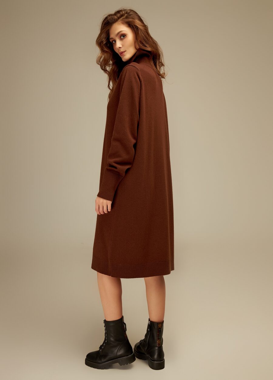 СУКНЯ  ШОКОЛАД тепла міді з напіввовни ягняти 4134-Сукні_Колекції_4