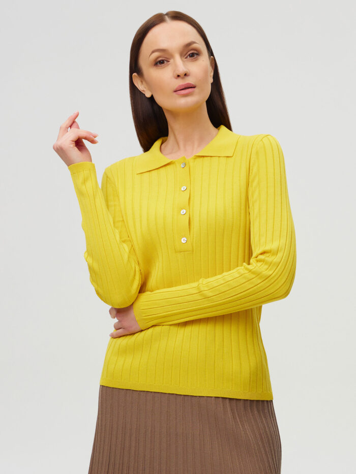 ДЖЕМПЕР ЖОВТИЙ поло 1030