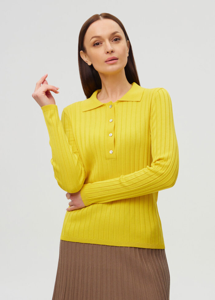 ДЖЕМПЕР ЖОВТИЙ поло 1030