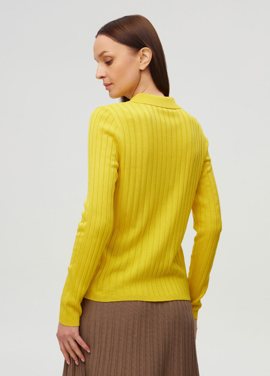 ДЖЕМПЕР ЖОВТИЙ поло 1030-Колекції_Одяг_3