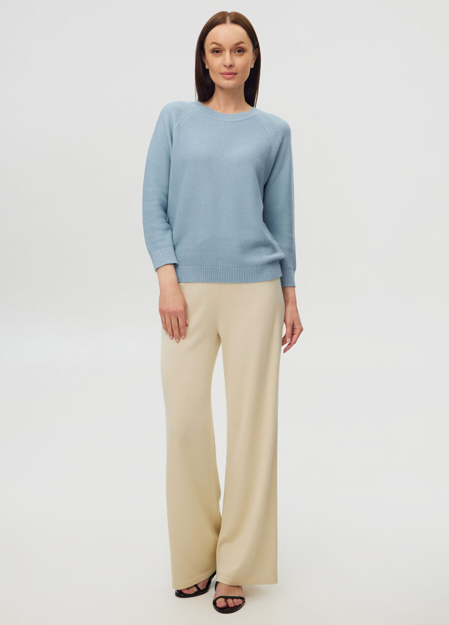 ДЖЕМПЕР БЛАКИТНИЙ з напівбавовни 3009-Одяг_Колекції_4