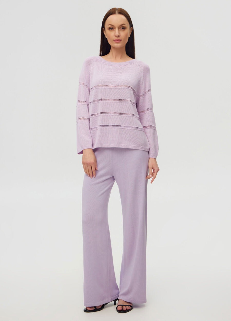 ДЖЕМПЕР ЛІЛОВИЙ з перфорованими вставками 5051-Колекції_Одяг_4
