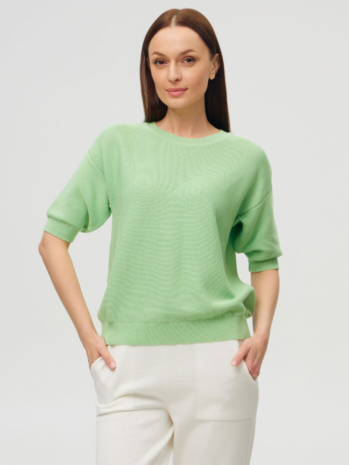 ДЖЕМПЕР САЛАТ з напівбавовни 3021