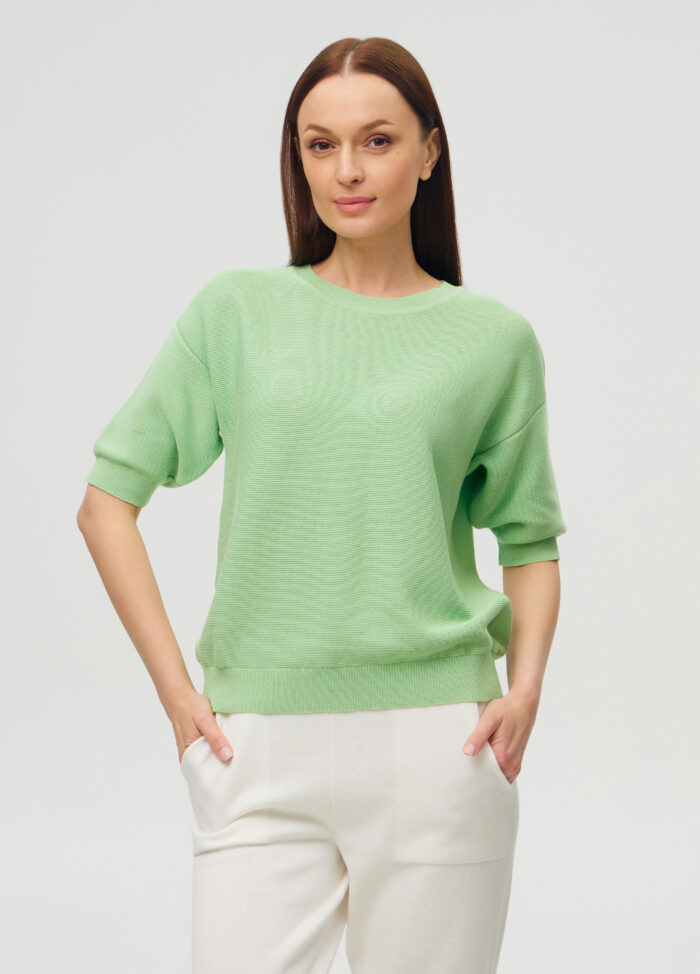 ДЖЕМПЕР САЛАТ з напівбавовни 3021