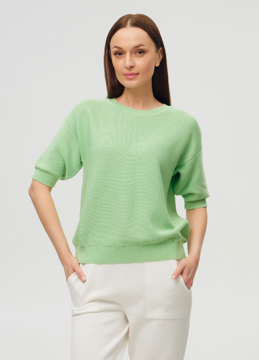 ДЖЕМПЕР САЛАТ з напівбавовни 3021-Колекції_Одяг_1