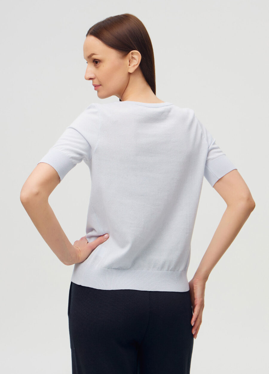 Jumper blue 100% cotton 3040-Ready to Wear_Sweaters_3