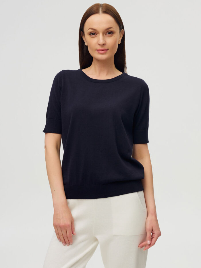 Navy blue jumper made of 100% cotton 3040