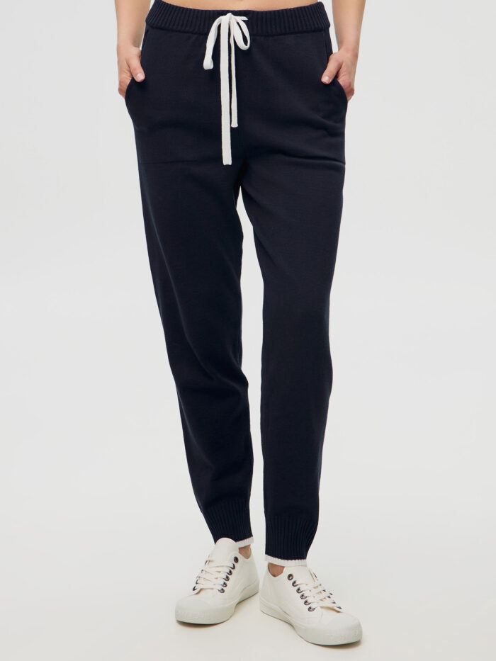 БРЮКИ СИНІ з напівбавовни 5034