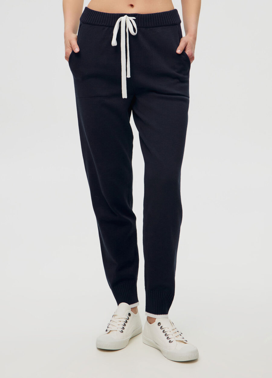 БРЮКИ СИНІ з напівбавовни 5034-Колекції_Одяг_1