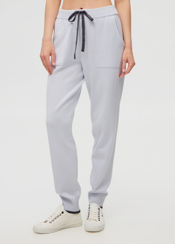 БРЮКИ БЛАКИТНІ з напівбавовни 5034