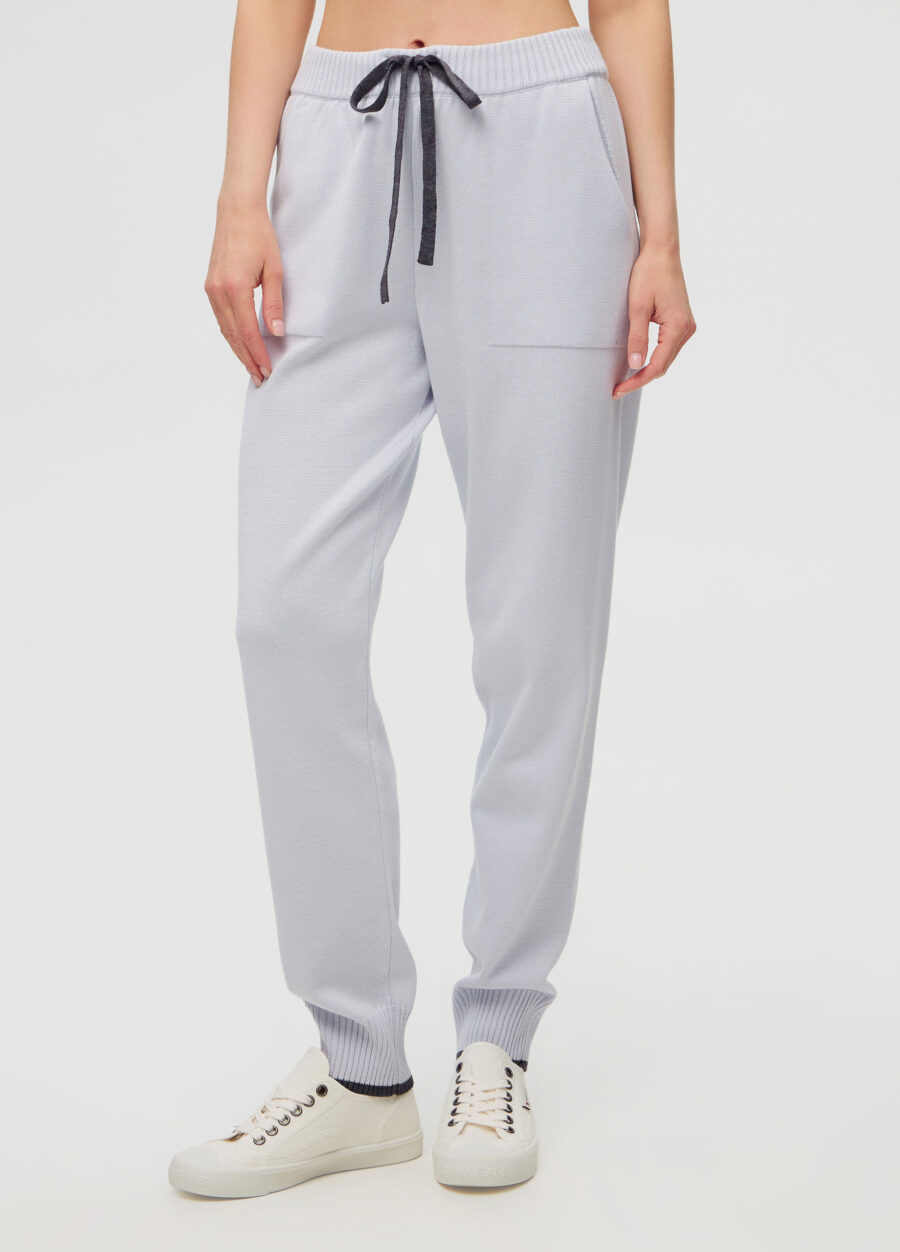 БРЮКИ БЛАКИТНІ з напівбавовни 5034-Одяг_Весна-Літо_1