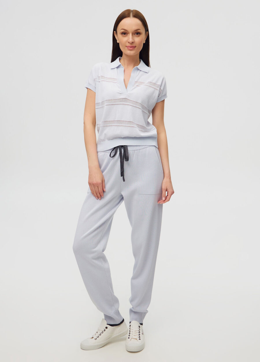 БРЮКИ БЛАКИТНІ з напівбавовни 5034-Одяг_Весна-Літо_4