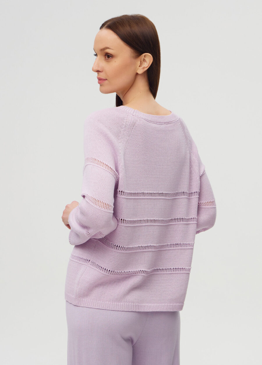ДЖЕМПЕР ЛІЛОВИЙ з перфорованими вставками 5051-Колекції_Одяг_3
