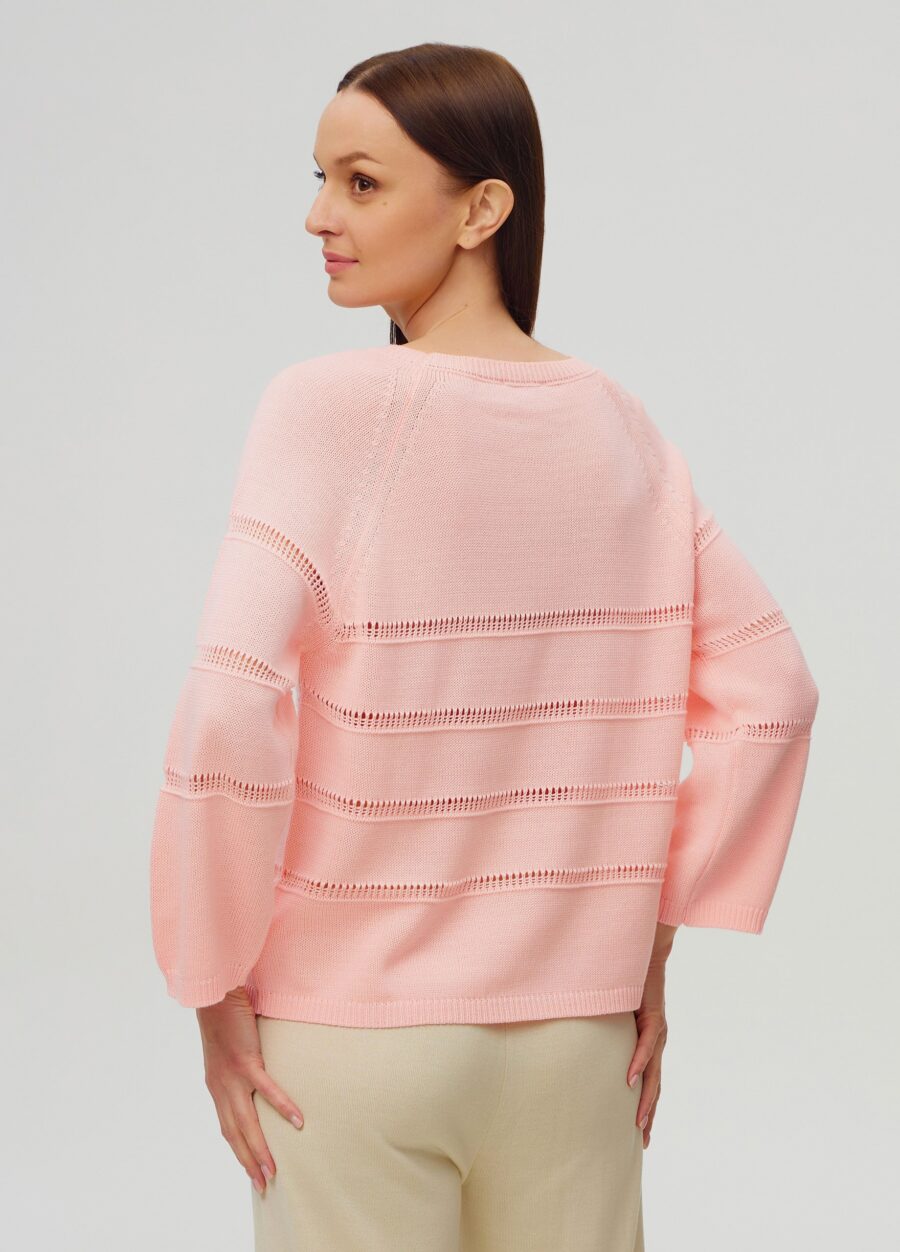 ДЖЕМПЕР РОЖЕВИЙ з перфорованими вставками 5051-Весна-Літо_Колекції_3