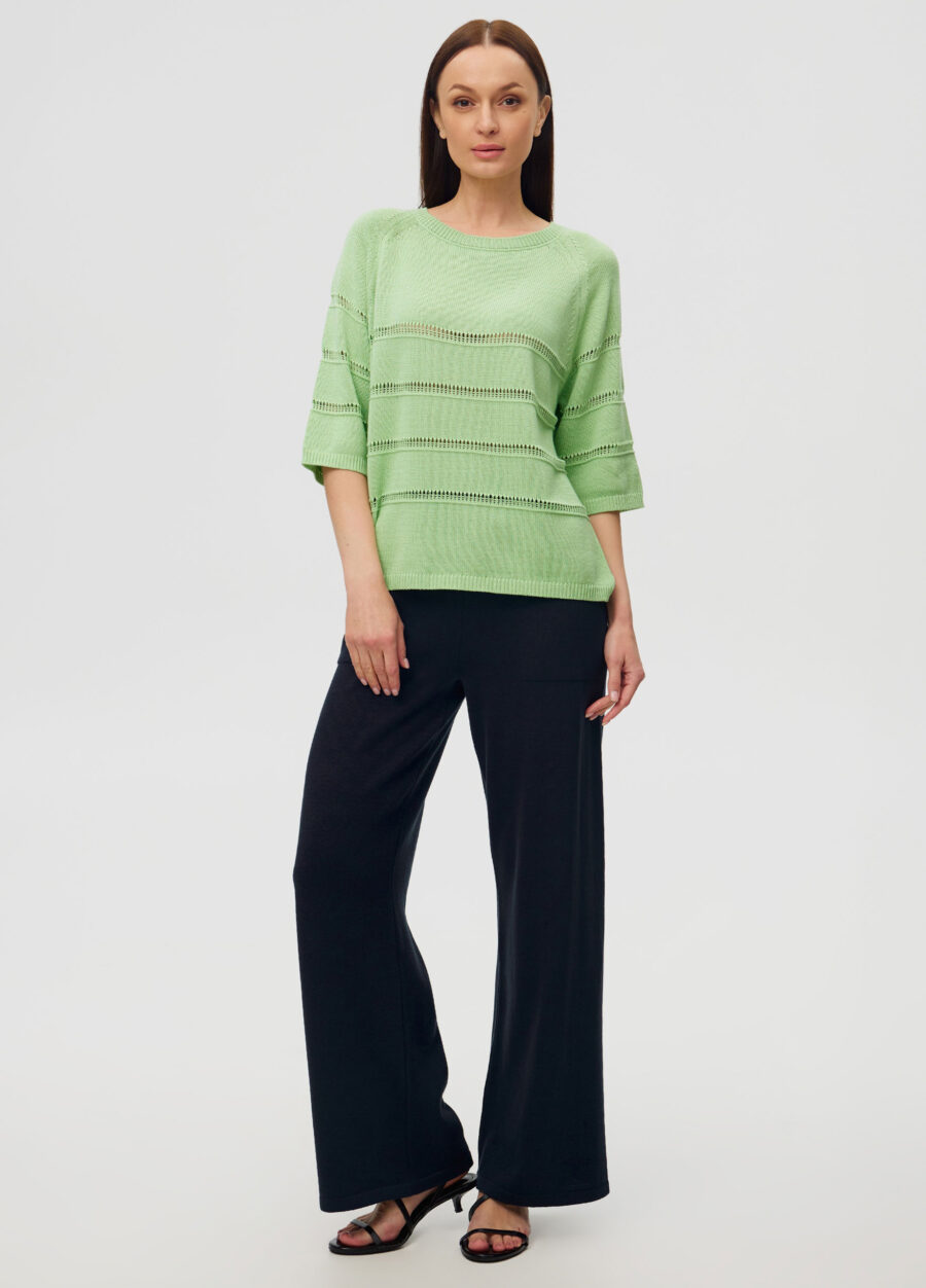 Salad jumper with perforated inserts 5051-Ready to Wear_Sweaters_3