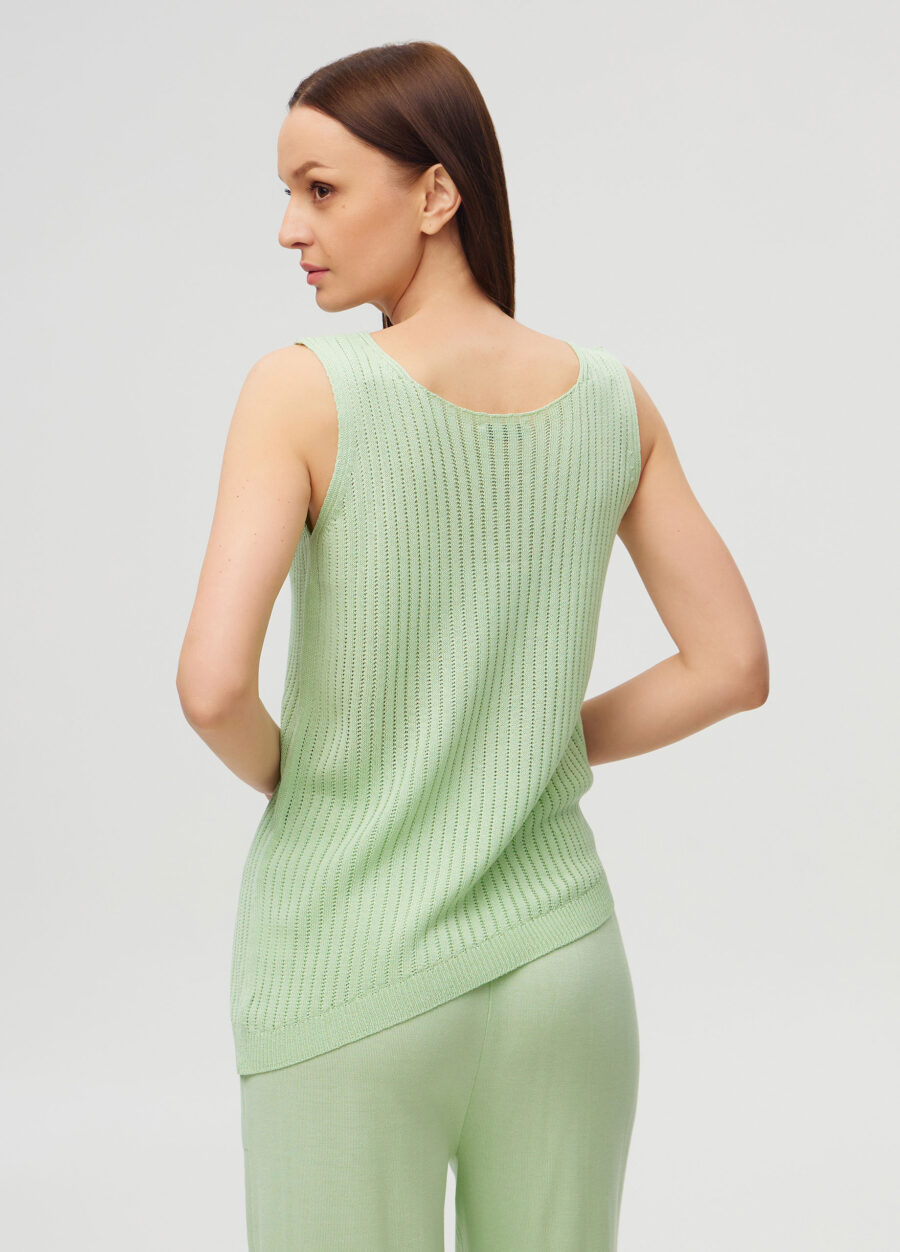 Mint summer T-shirt made of viscose and asymmetrical bottom 5074-Collections_Spring-Summer_2