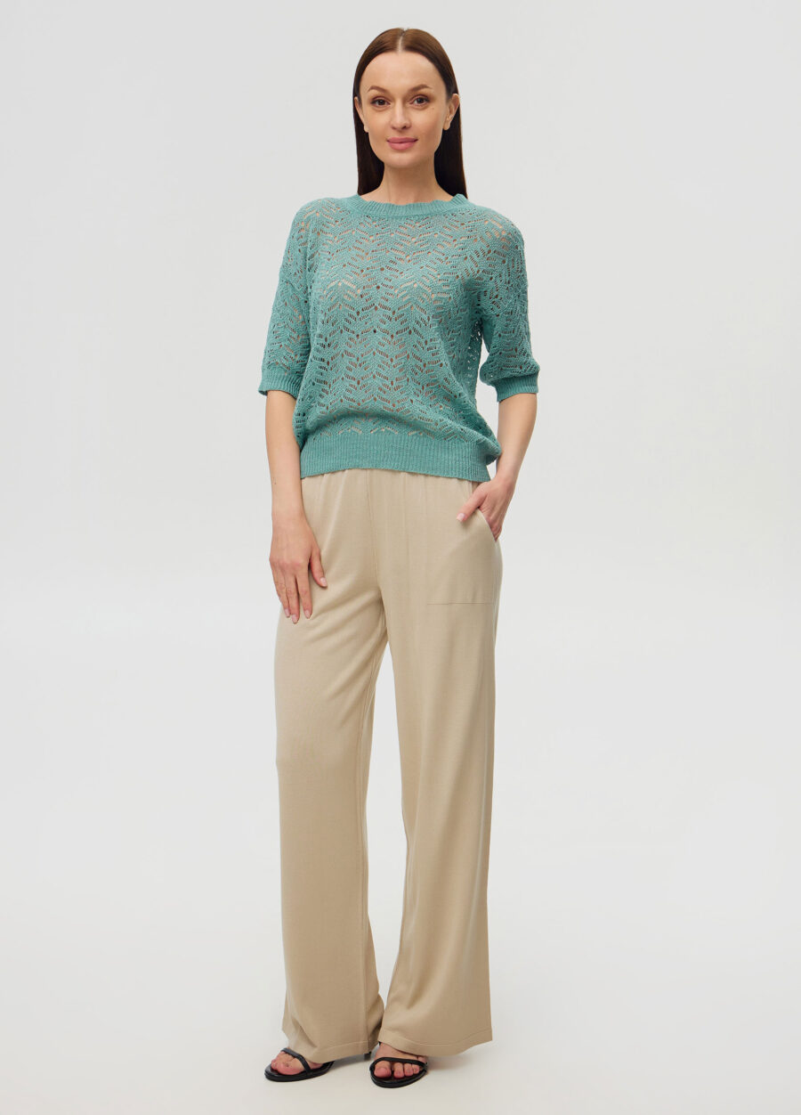 ДЖЕМПЕР ЕВКАЛІПТ літній ажурний з коротким рукавом 5089-Весна-Літо_Футболки та Топи_4