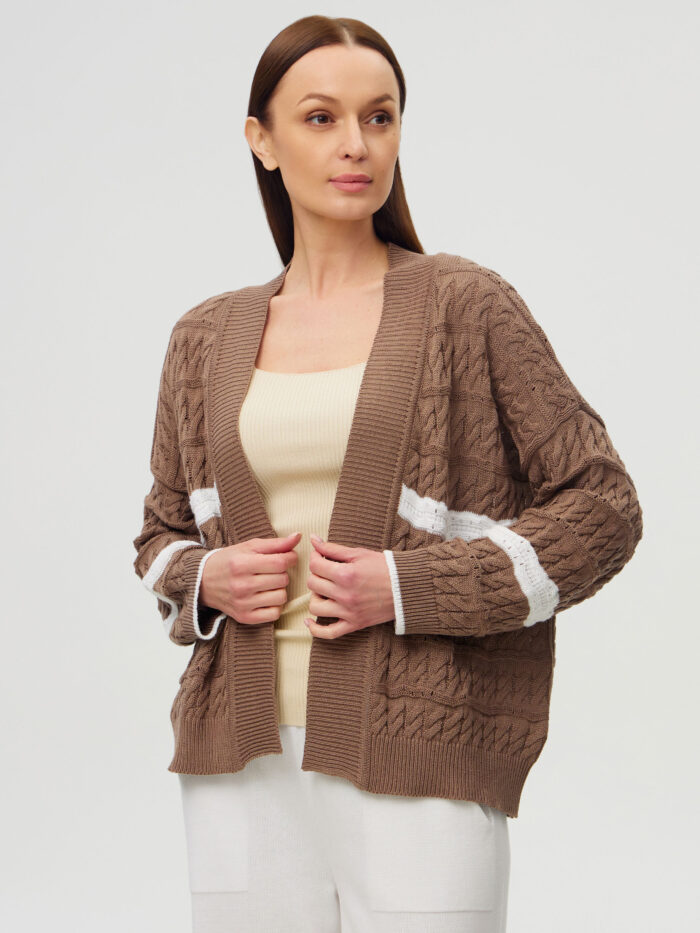 ЖАКЕТ МОККО без застібки з напівбавовни 6003