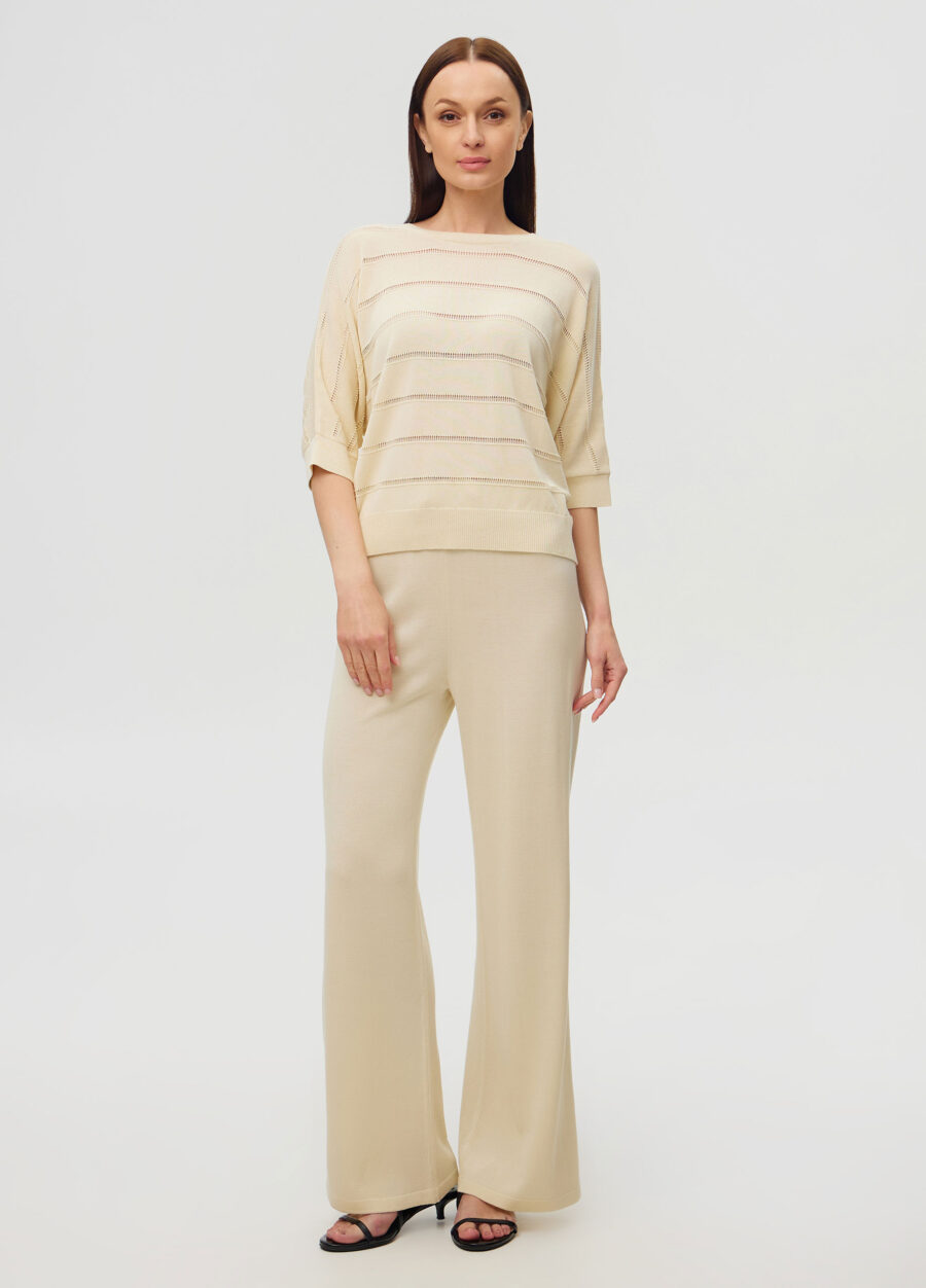 ДЖЕМПЕР КРЕМОВИЙ з V-подібним вирізом на спині 6012-Колекції_Одяг_4