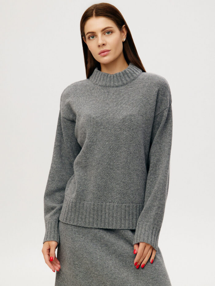 JUMPER GREY lamb's wool 6030