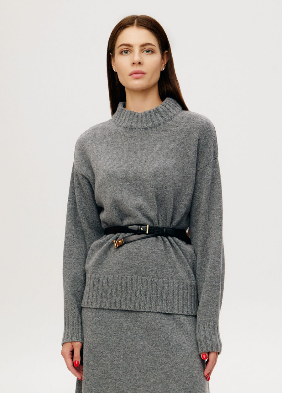 JUMPER GREY lamb's wool 6030-Collections_Fall-Winter_2